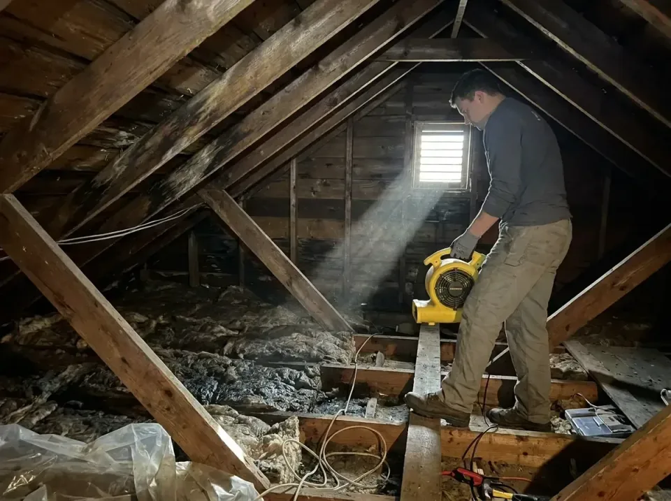 attic-water-damage-drying-proc-007 — frequently asked questions, Emergency Water Extraction & 24/7 Flood Response in Adelant…